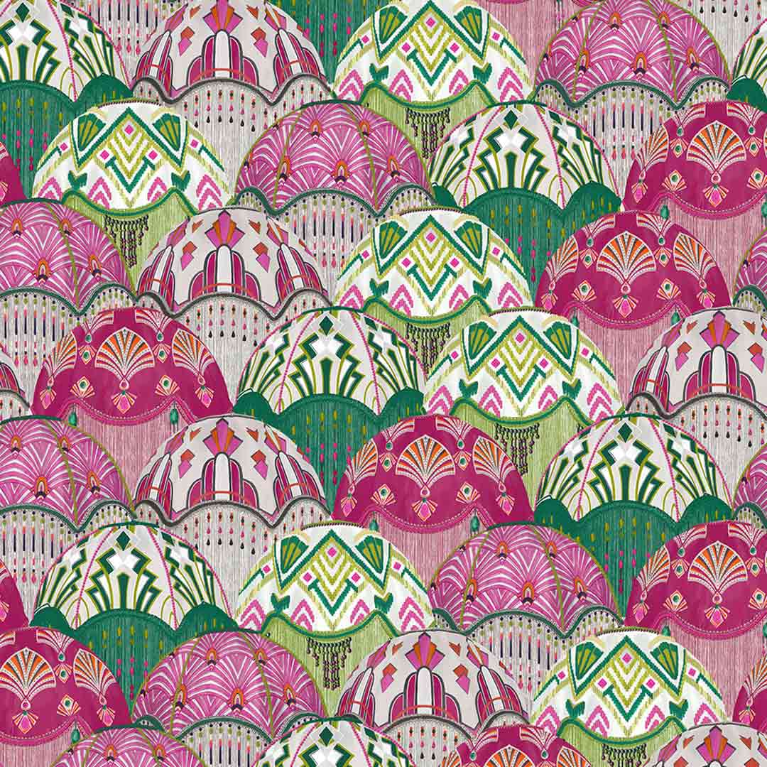 Silk Shades Wallpaper - Cerise - Brand Mckenzie