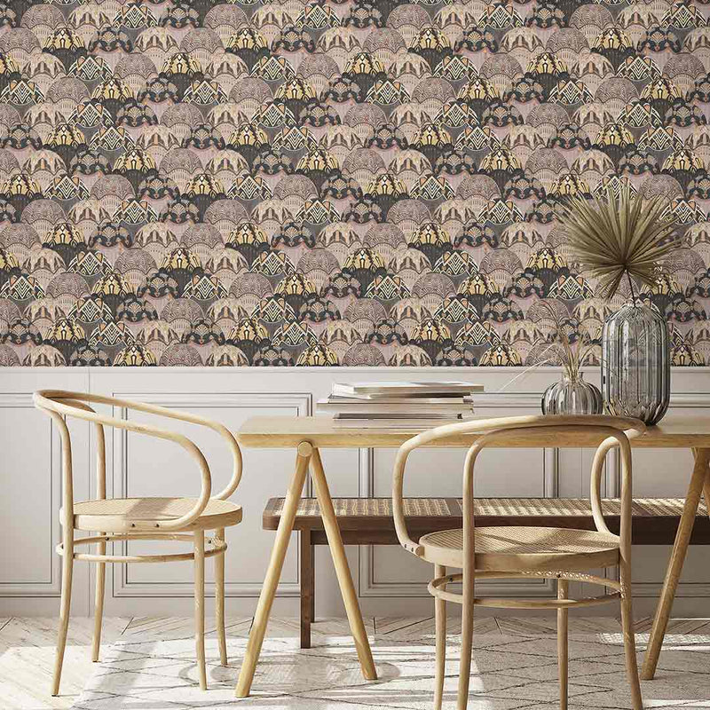 Silk Shades Wallpaper - Charcoal - Brand Mckenzie