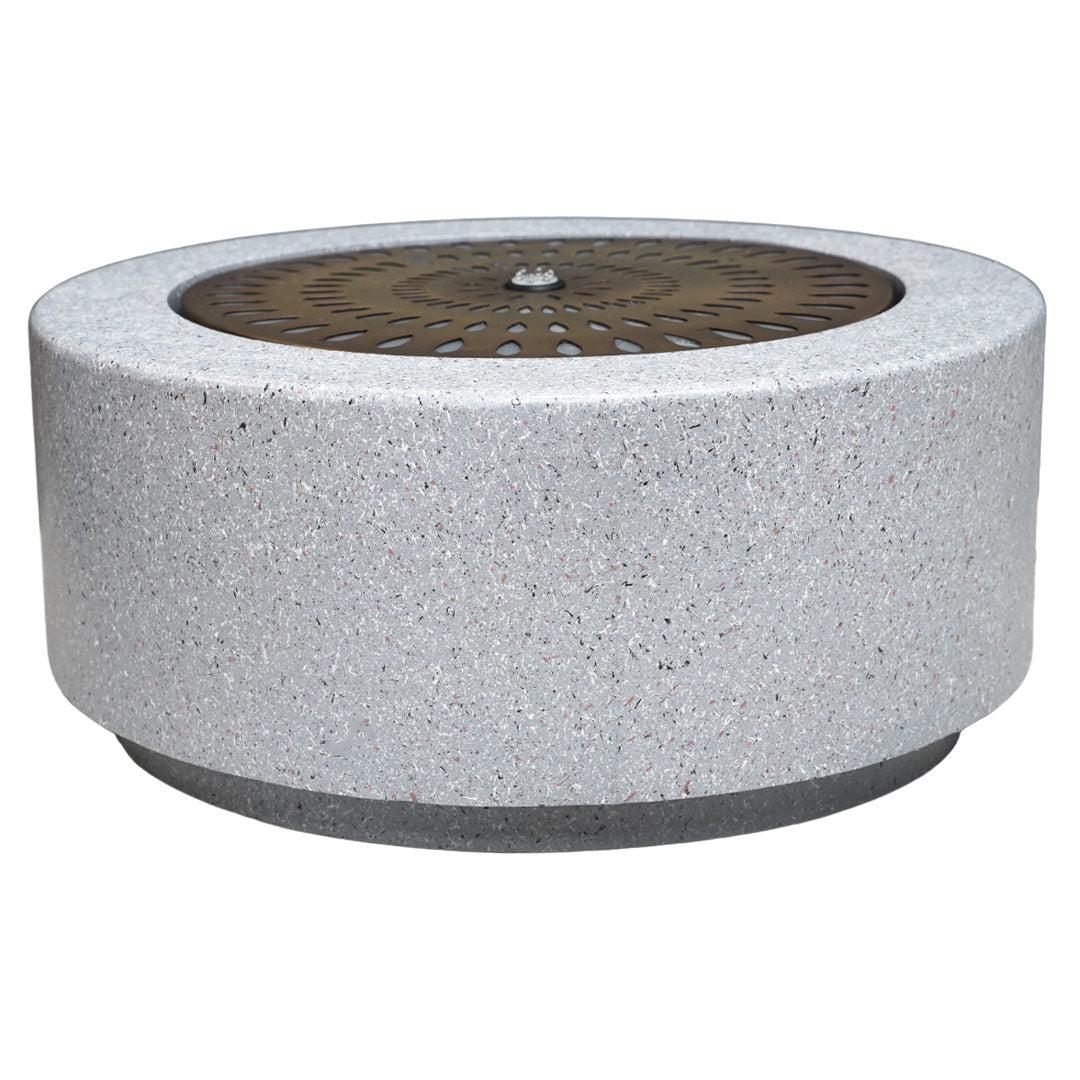 Solis Large Water Feature - Terrazzo And Brass