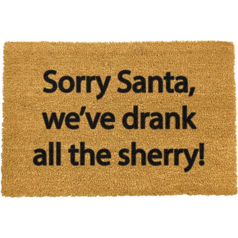 Sorry Santa, we've drank all the Sherry! Doormat