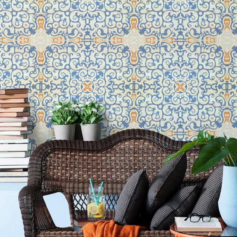 Spanish Tile Wallpaper - Set of 3 Rolls - MINDTHEGAP