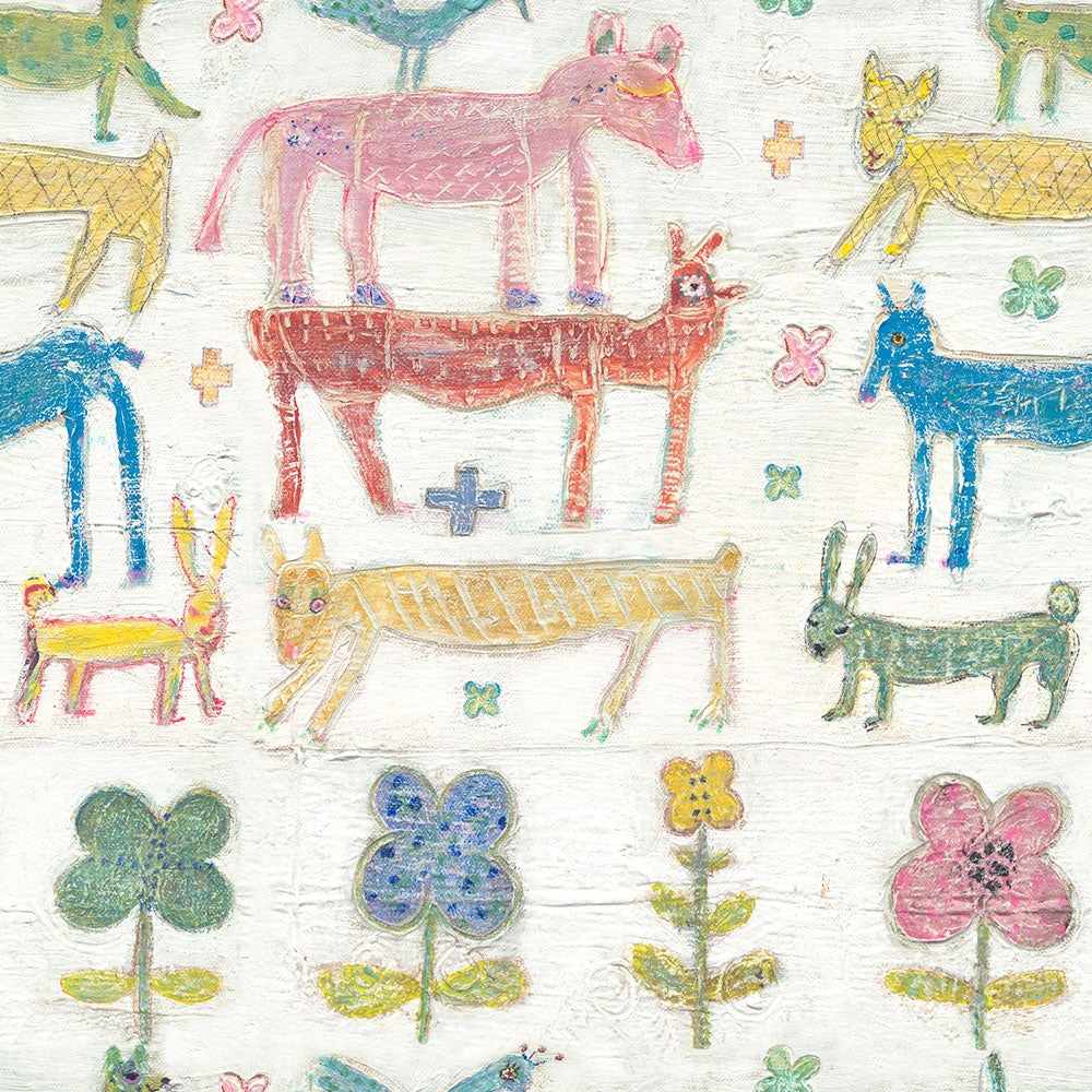 Stacked Animals Wallpaper - Set of 3 Rolls - MINDTHEGAP