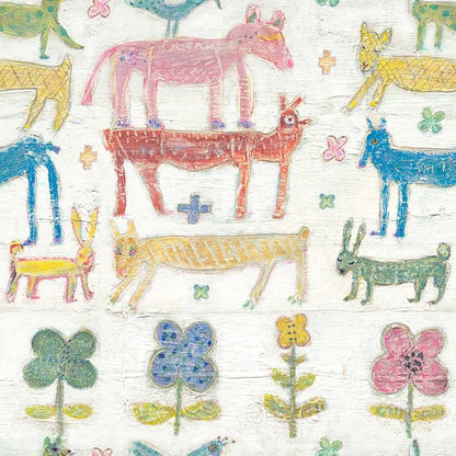 Stacked Animals Wallpaper - Set of 3 Rolls - MINDTHEGAP