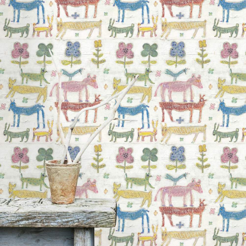 Stacked Animals Wallpaper - Set of 3 Rolls - MINDTHEGAP