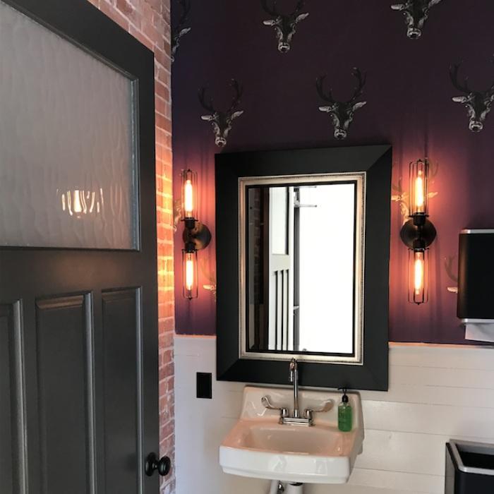 Stag Print Wallpaper - Plum - Graduate Collection