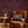 Stag Print Wallpaper - Plum - Graduate Collection