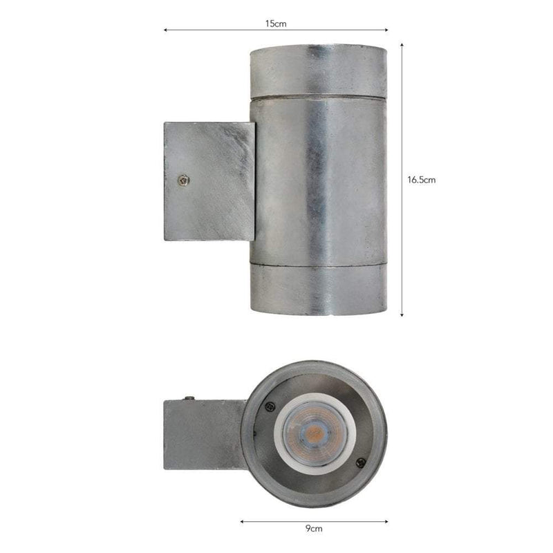 Steel Outdoor Up And Down Wall Light