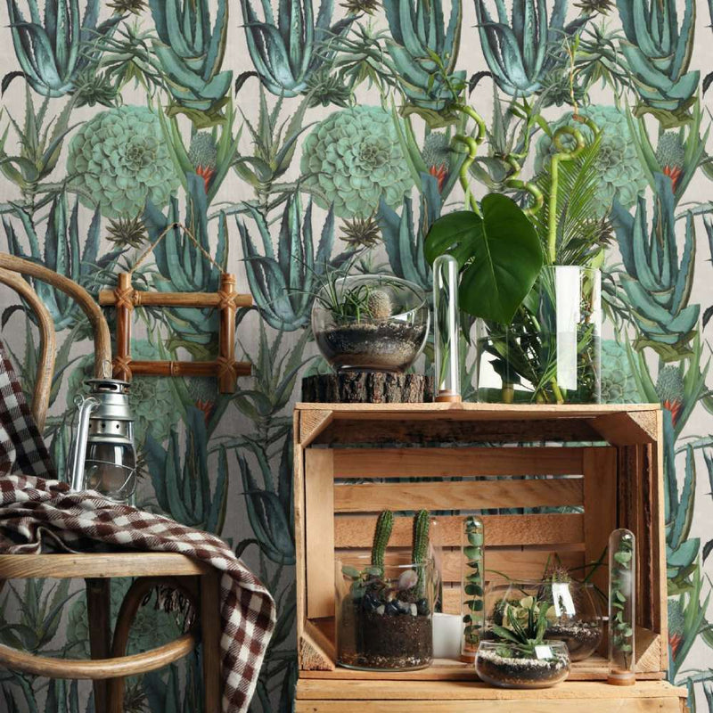 Succulentus Wallpaper - Set of 3 Rolls - MINDTHEGAP