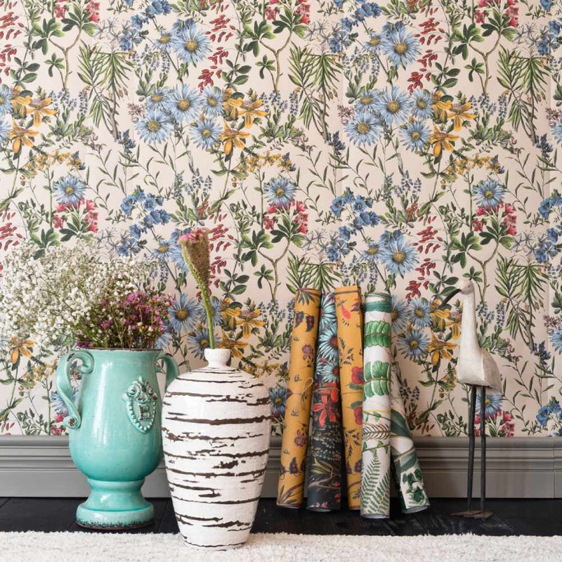 Summerish Taupe Wallpaper - Set of 3 Rolls - MINDTHEGAP