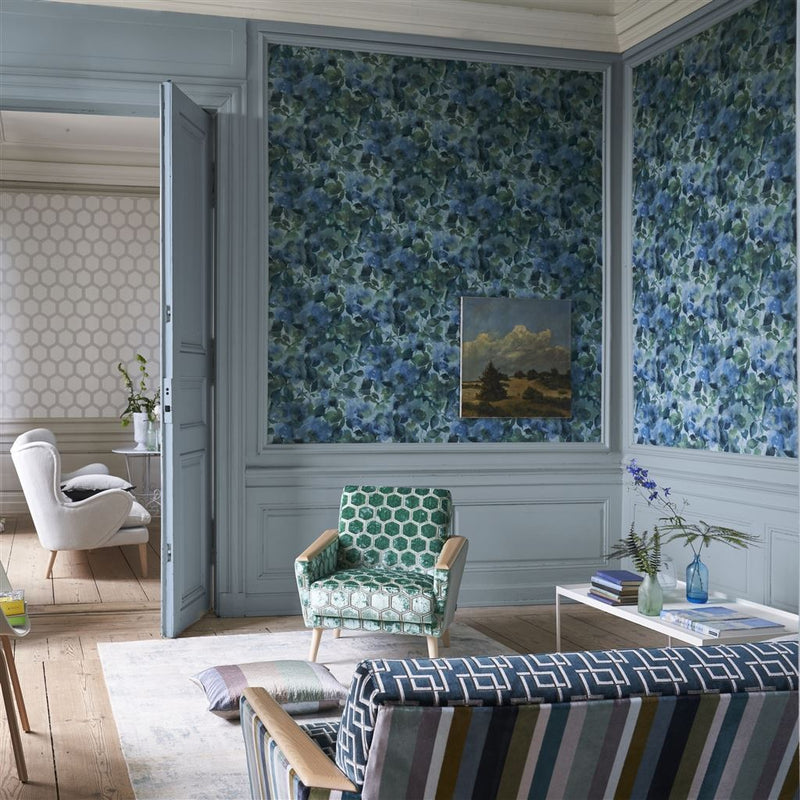 Surimono Wallpaper - Celadon - Designers Guild