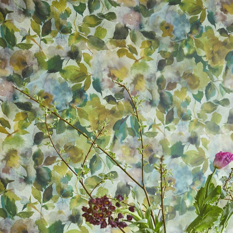 Surimono Wallpaper - Moss - Designers Guild