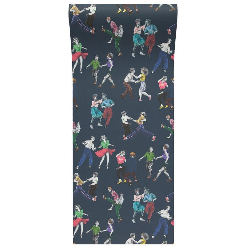 Swing Time Wallpaper - Blue - Graduate Collection