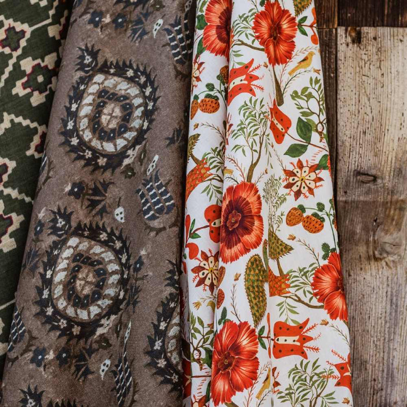 Szekely Folk 100% Linen Fabric - MINDTHEGAP