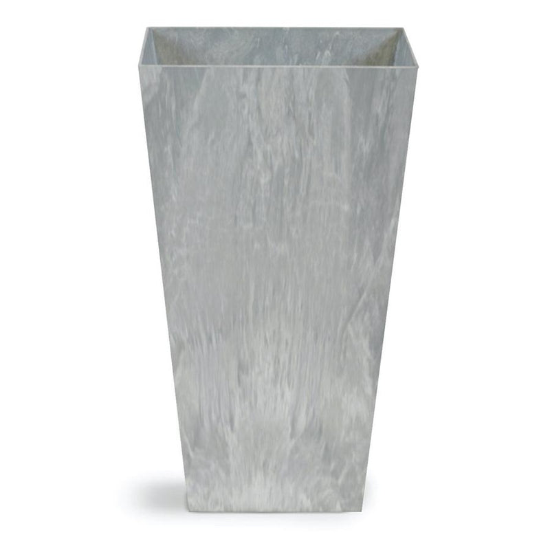 Tall Artstone Planter Vase - Grey