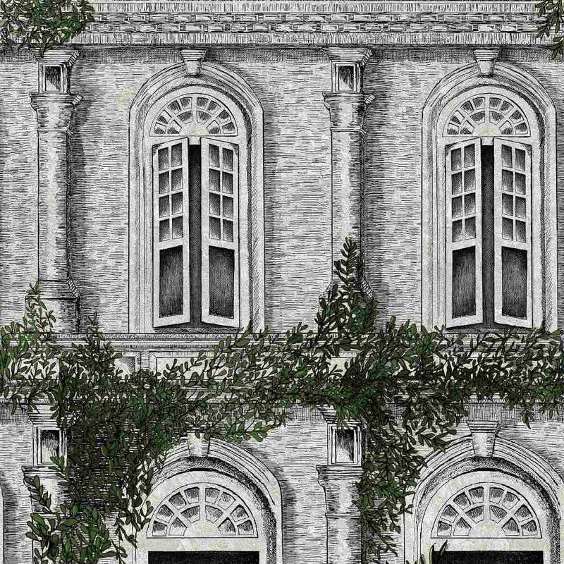 The Architecture Wallpaper - Green - Brand Mckenzie