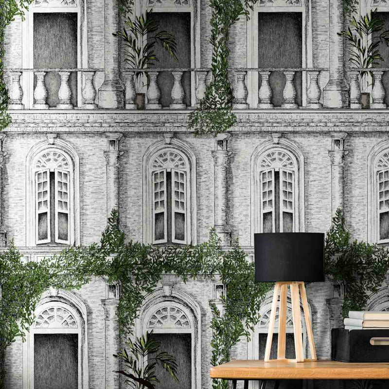 The Architecture Wallpaper - Green - Brand Mckenzie