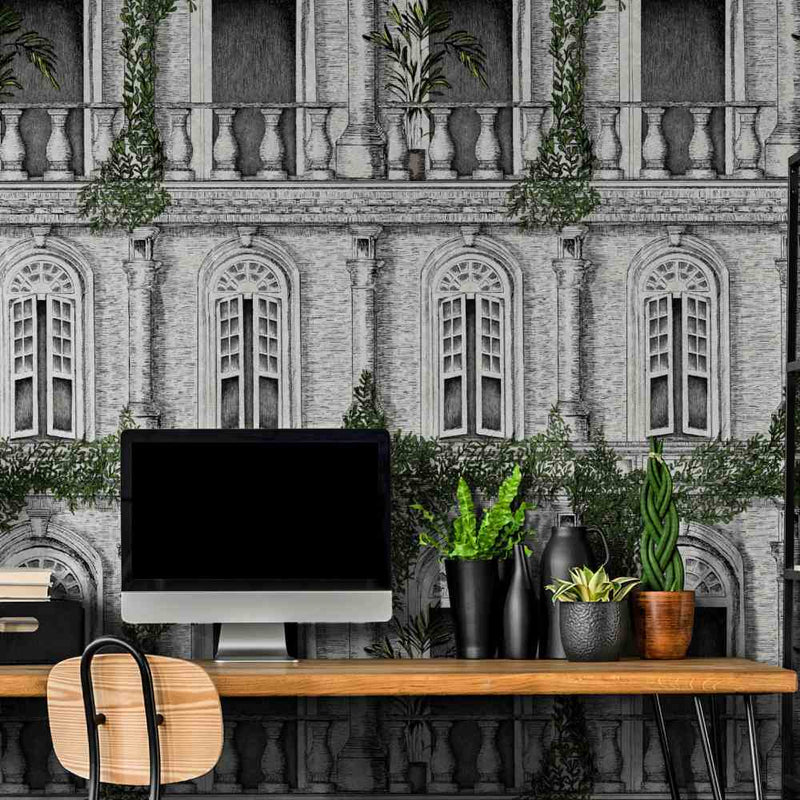 The Architecture Wallpaper - Green - Brand Mckenzie