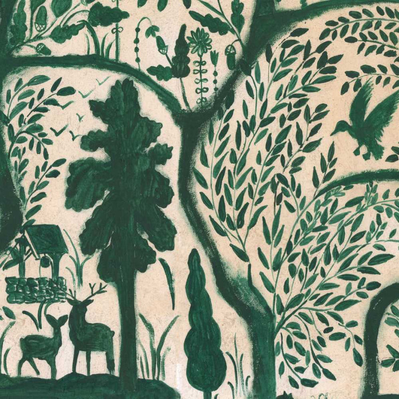The Enchanted Woodland Green Wallpaper - Set of 3 Rolls - MINDTHEGAP