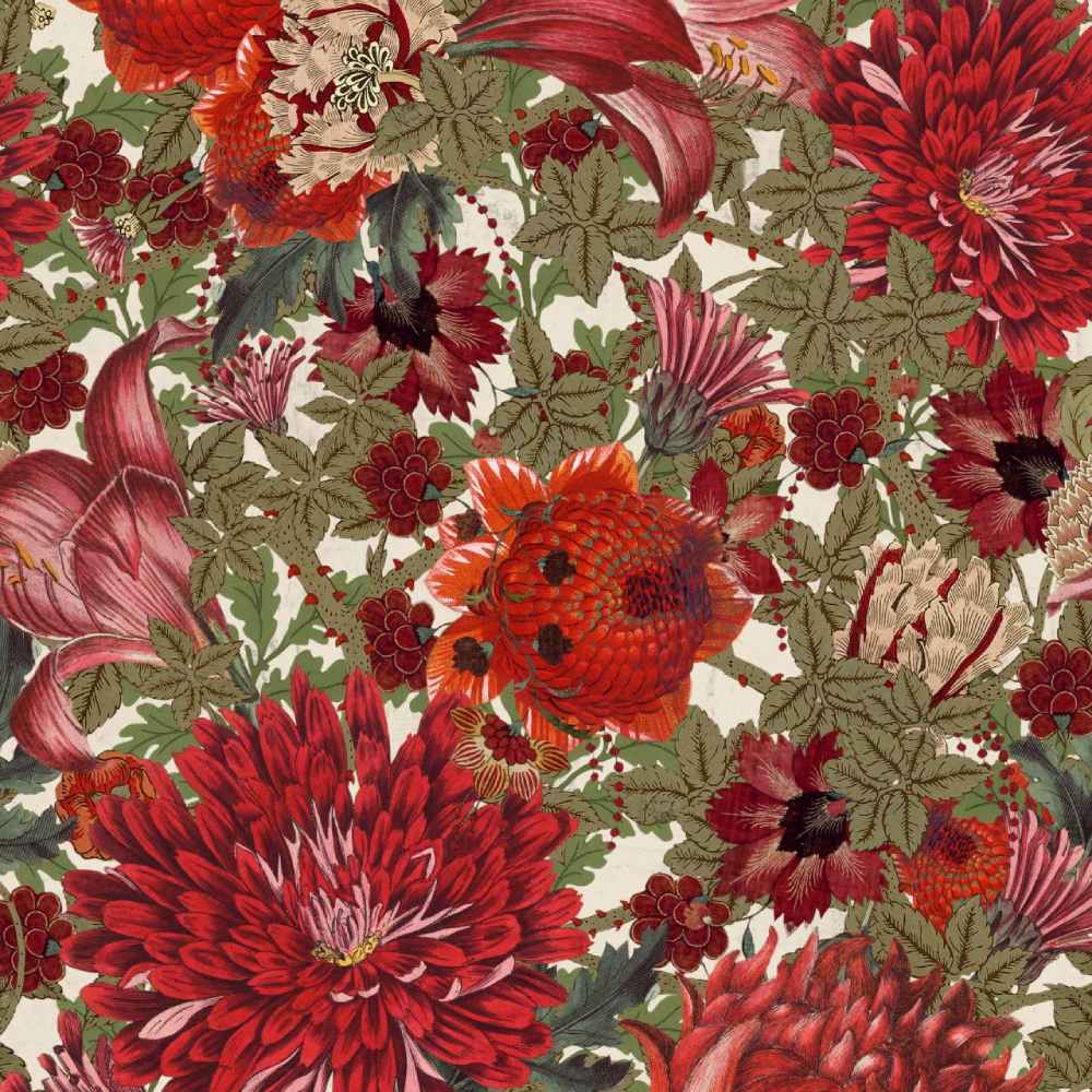 The Flowering Wallpaper - Set of 3 Rolls - MINDTHEGAP