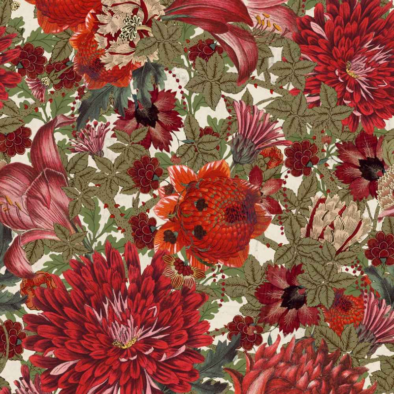 The Flowering Wallpaper - Set of 3 Rolls - MINDTHEGAP