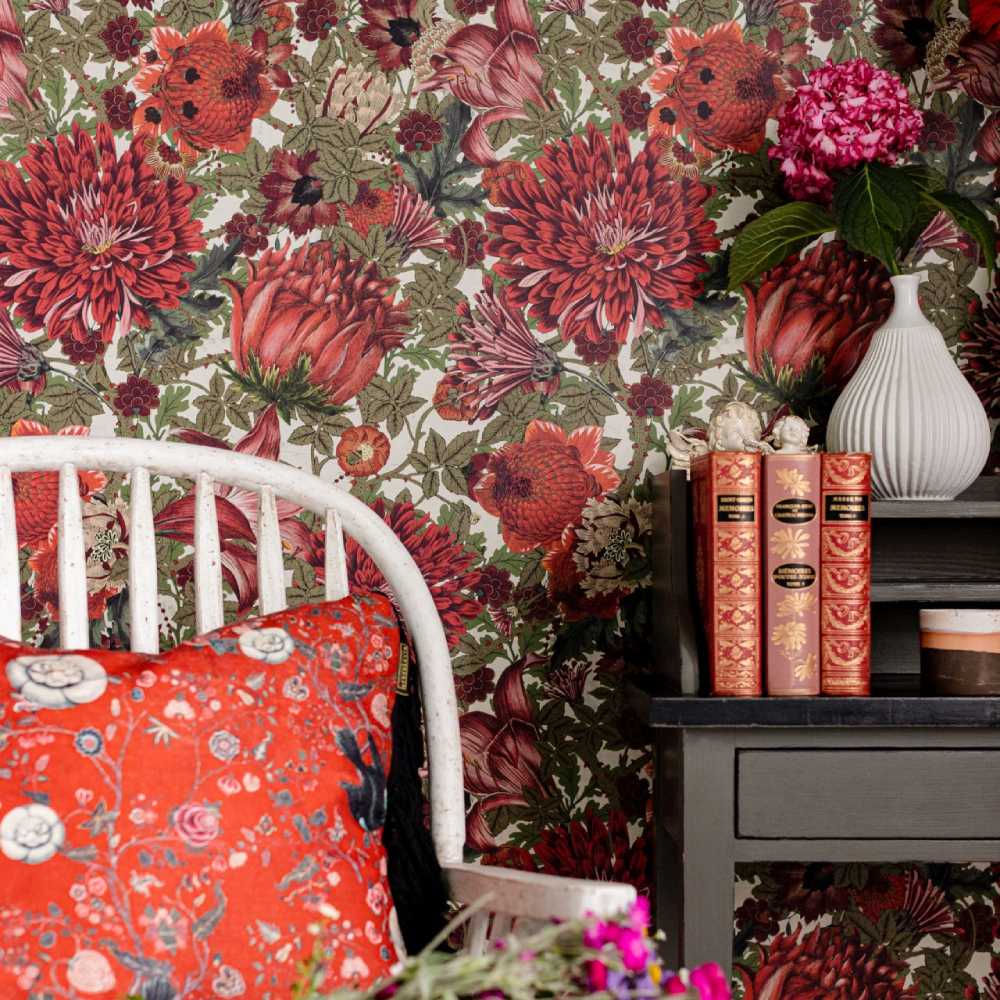 The Flowering Wallpaper - Set of 3 Rolls - MINDTHEGAP