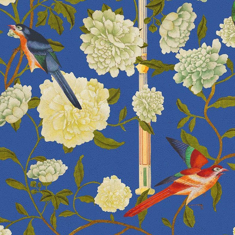 The Garden Of Immortality Lapis Blue Wallpaper - Set of 3 Rolls - MINDTHEGAP