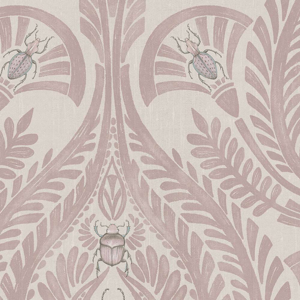 The Great Damask Wallpaper - Dusky Pink - Brand Mckenzie