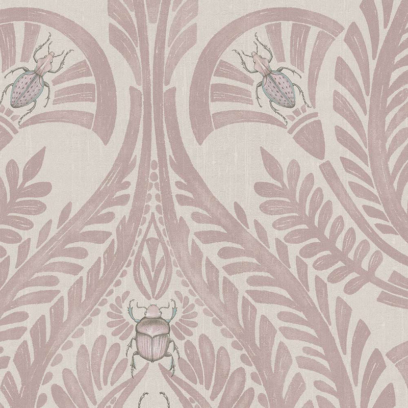 The Great Damask Wallpaper - Dusky Pink - Brand Mckenzie