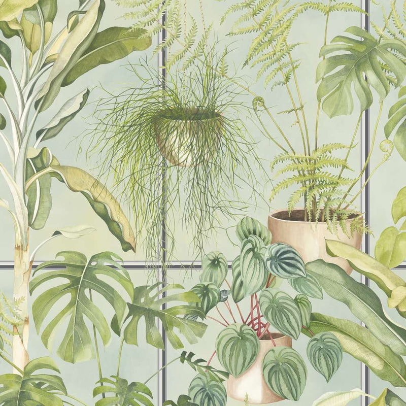 The Green House Wallpaper - House Green - Brand Mckenzie