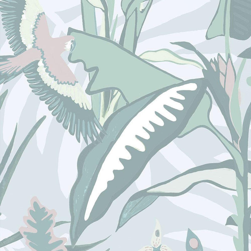 The Tropics Wallpaper - Mint Green - Brand Mckenzie