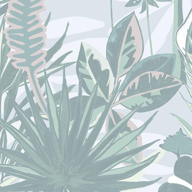 The Tropics Wallpaper - Mint Green - Brand Mckenzie