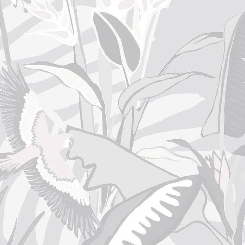 The Tropics Wallpaper - Stone Grey - Brand Mckenzie