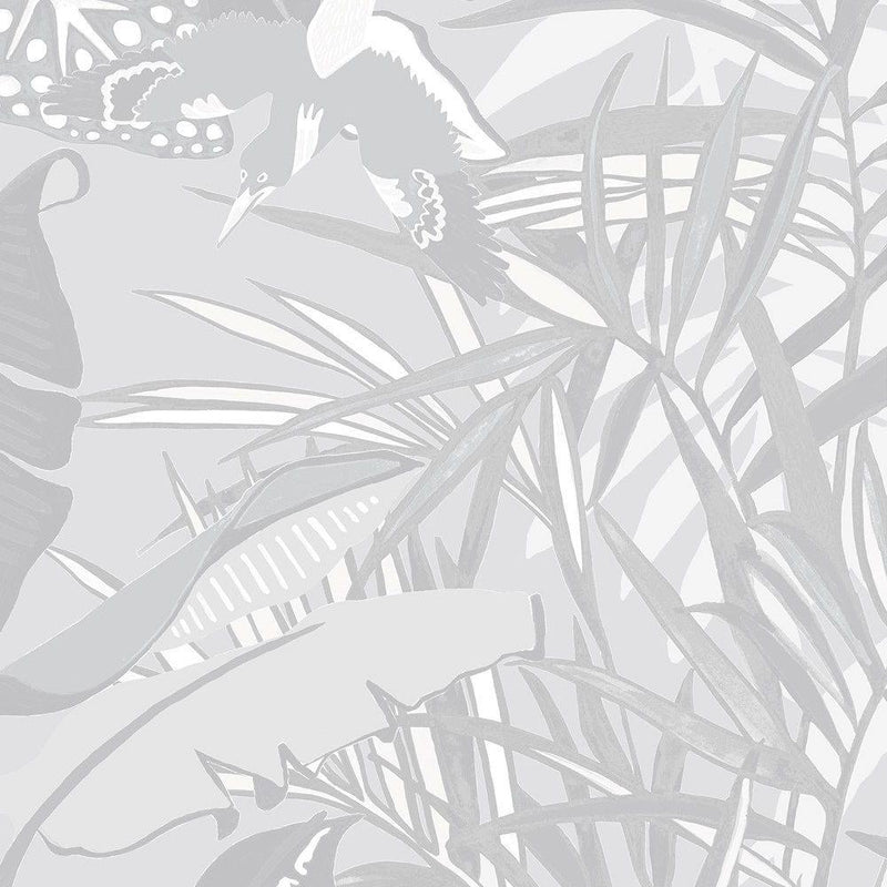 The Tropics Wallpaper - Stone Grey - Brand Mckenzie