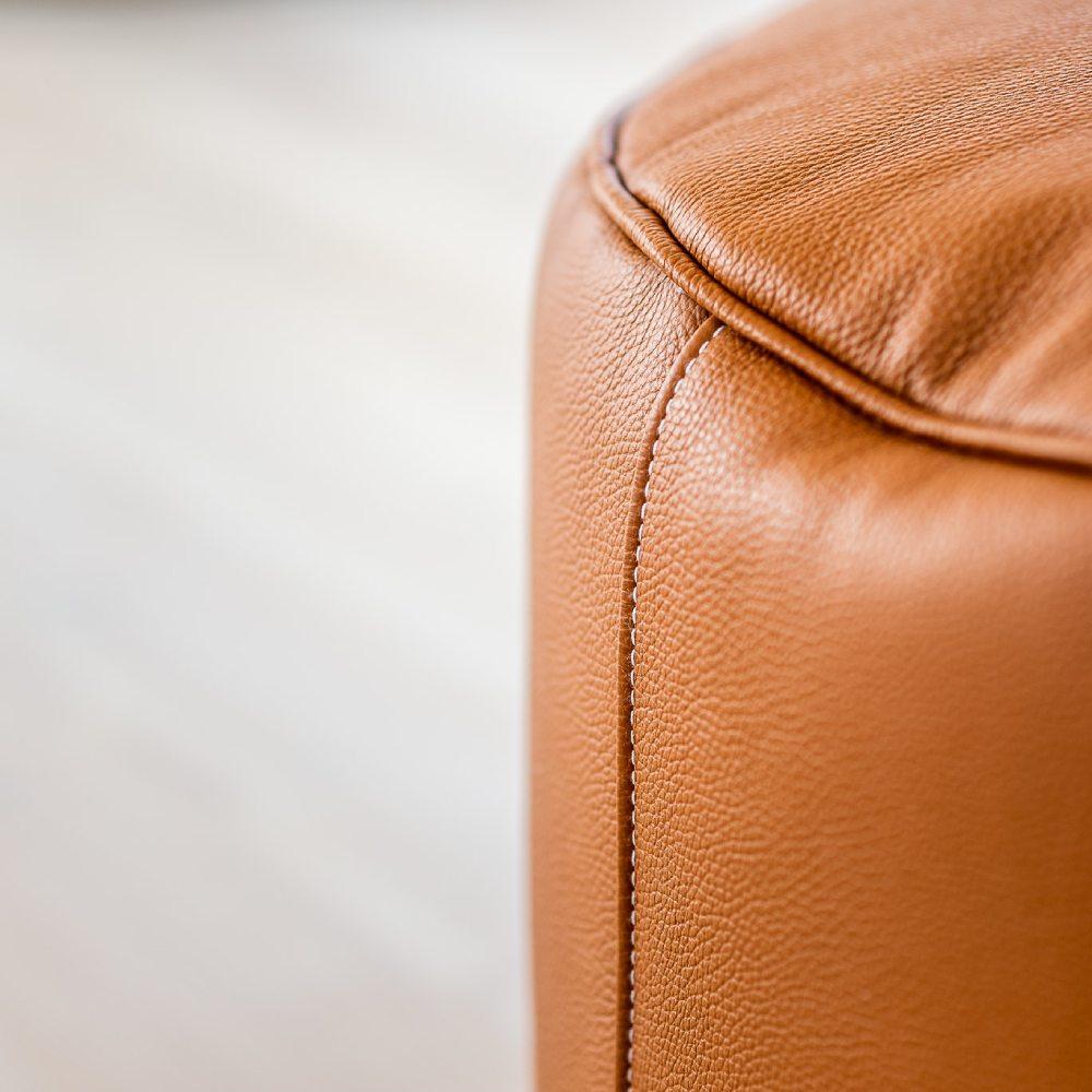 Tiny Moon Leather Pouf - TRIMM Copenhagen