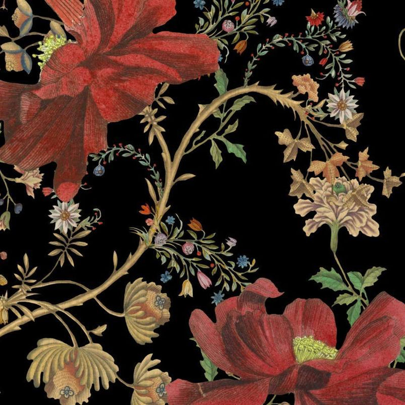 Transsilvaniae Florilegium Dark Wallpaper - Set of 3 Rolls - MINDTHEGAP
