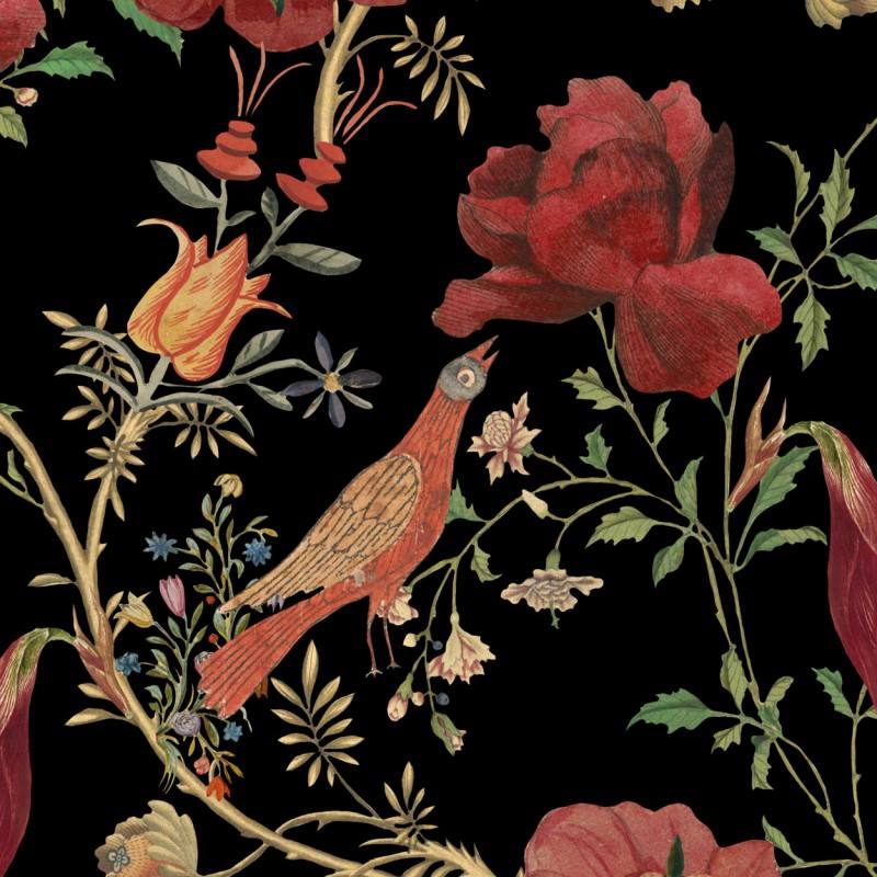 Transsilvaniae Florilegium Dark Wallpaper - Set of 3 Rolls - MINDTHEGAP