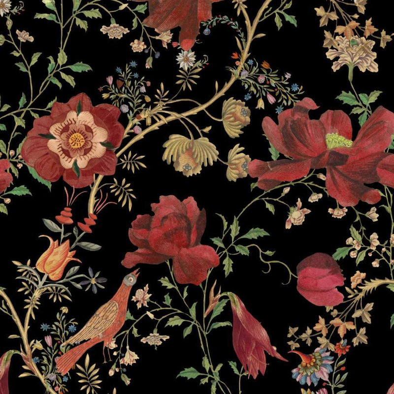 Transsilvaniae Florilegium Dark Wallpaper - Set of 3 Rolls - MINDTHEGAP