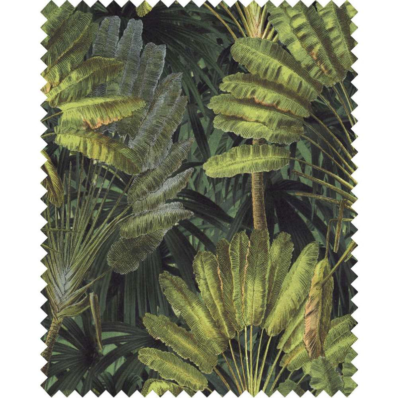 Travellers Palm 100% Linen Fabric - MINDTHEGAP