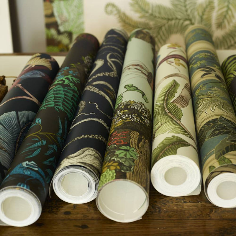 Underwater Jungle Wallpaper - Graphite - Josephine Munsey