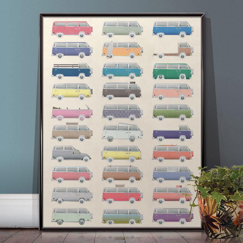VW Camper Van Print