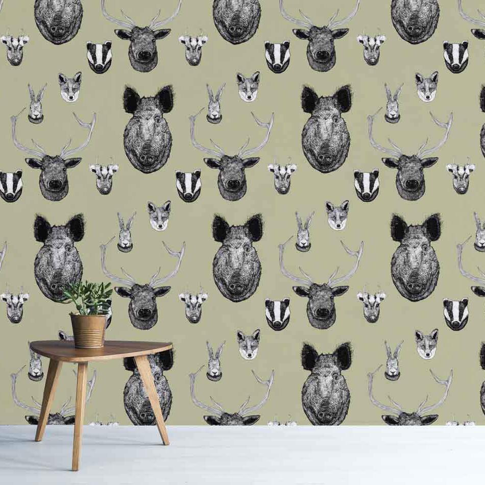 Vestige Wallpaper - Pistachio - Graduate Collection