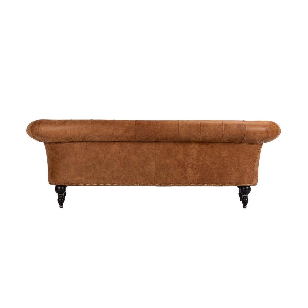 Vintage Brown Leather Chesterfield Sofa - Mind The Gap