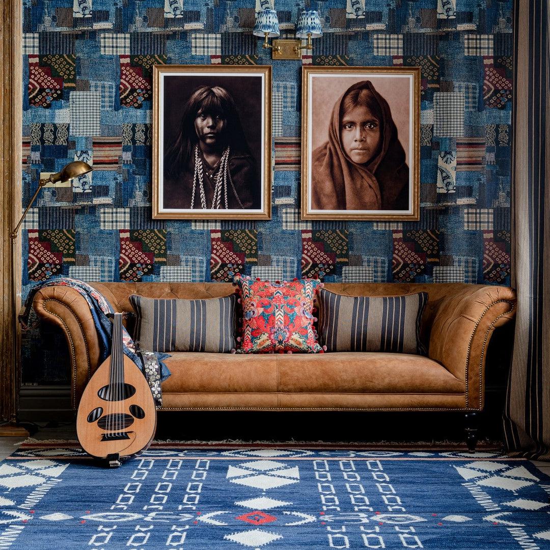 Vintage Brown Leather Chesterfield Sofa - Mind The Gap