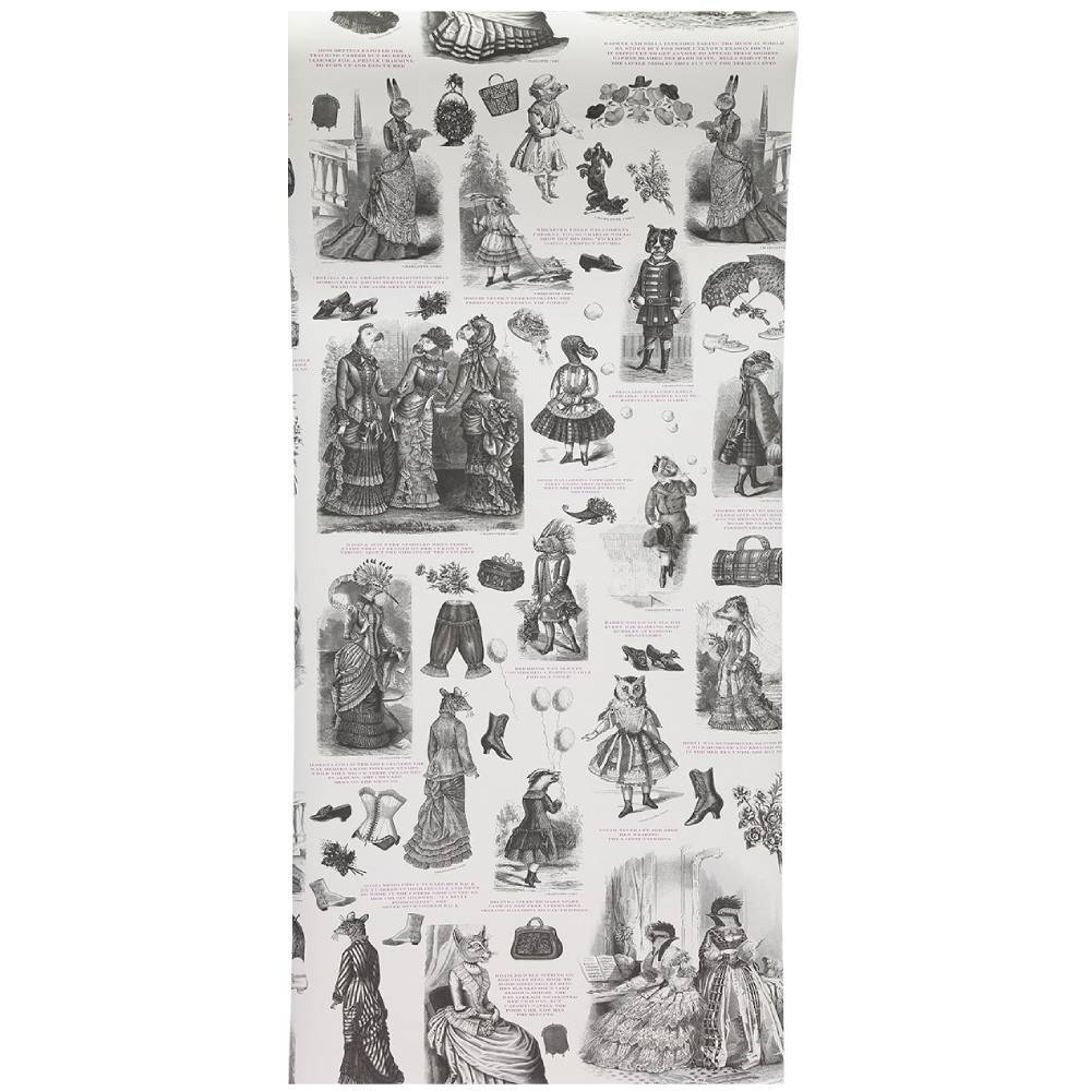 Visitorian Fashionista Wallpaper - Black & White - Graduate Collection
