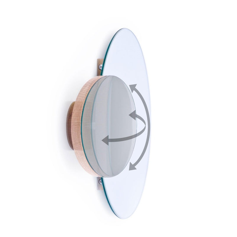 Wall Mirror Eclipse - Natural Oak