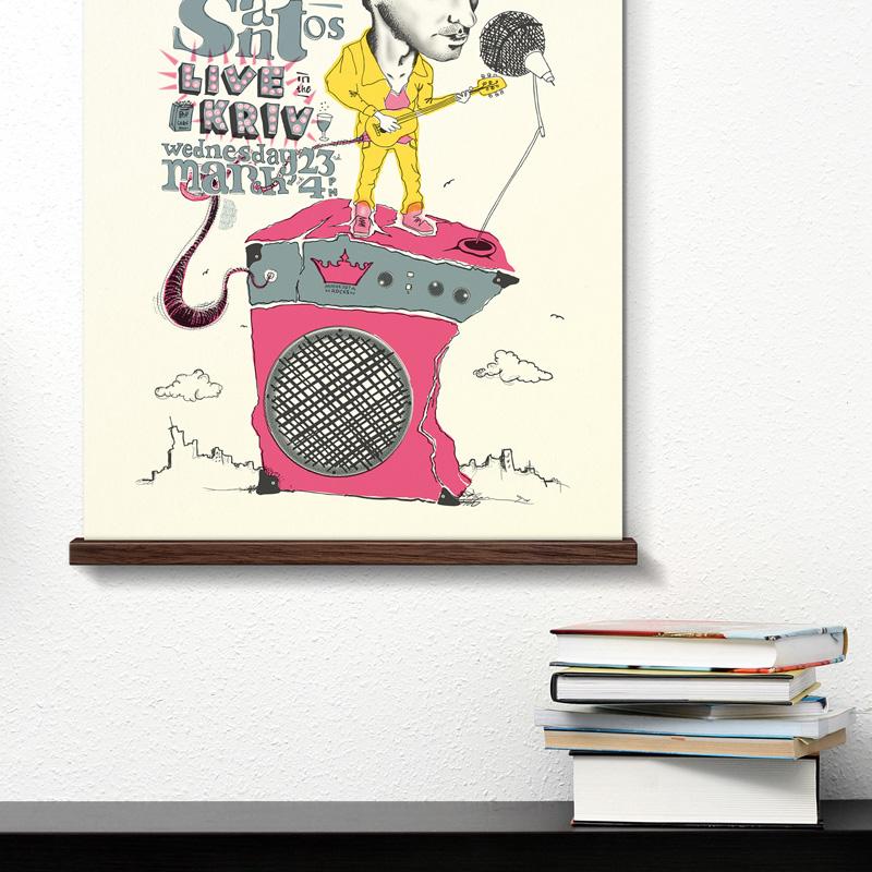 Walnut STiiCKs Magnetic Print Frame