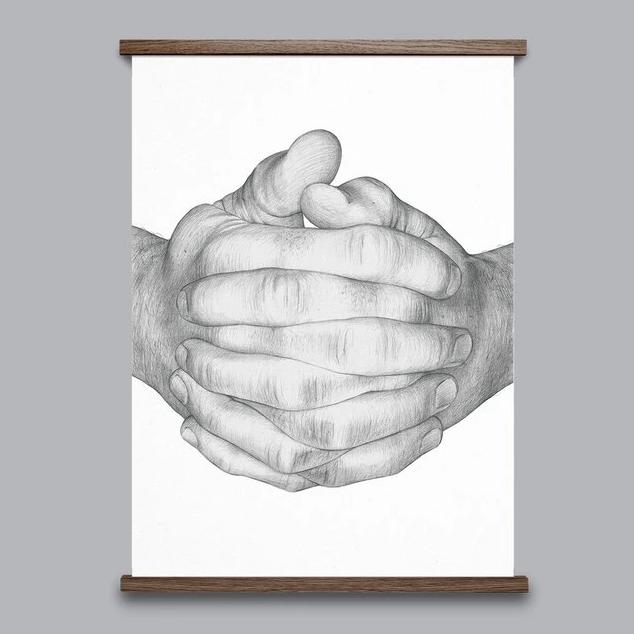 Walnut Magnetic Print Frame