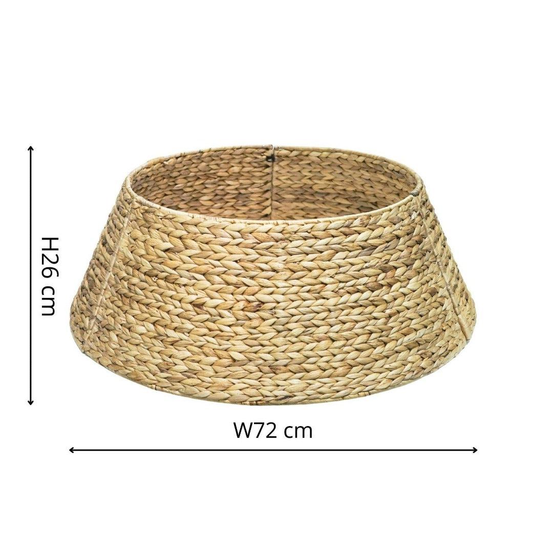 Water Hyacinth Foldable Round Tree Skirt