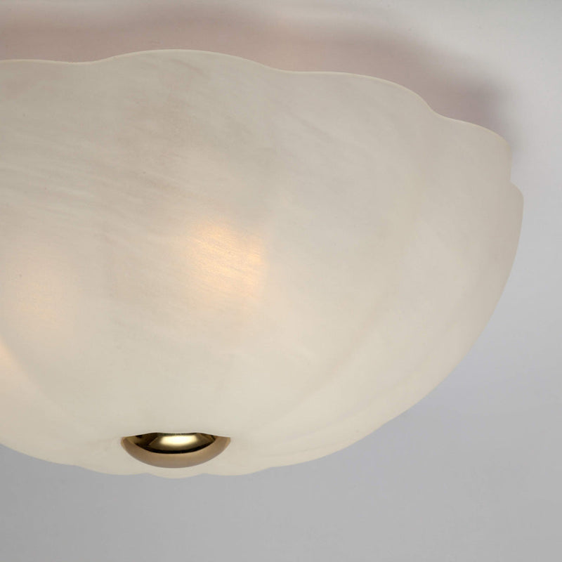 White Flower Flush Ceiling Light - Houseof