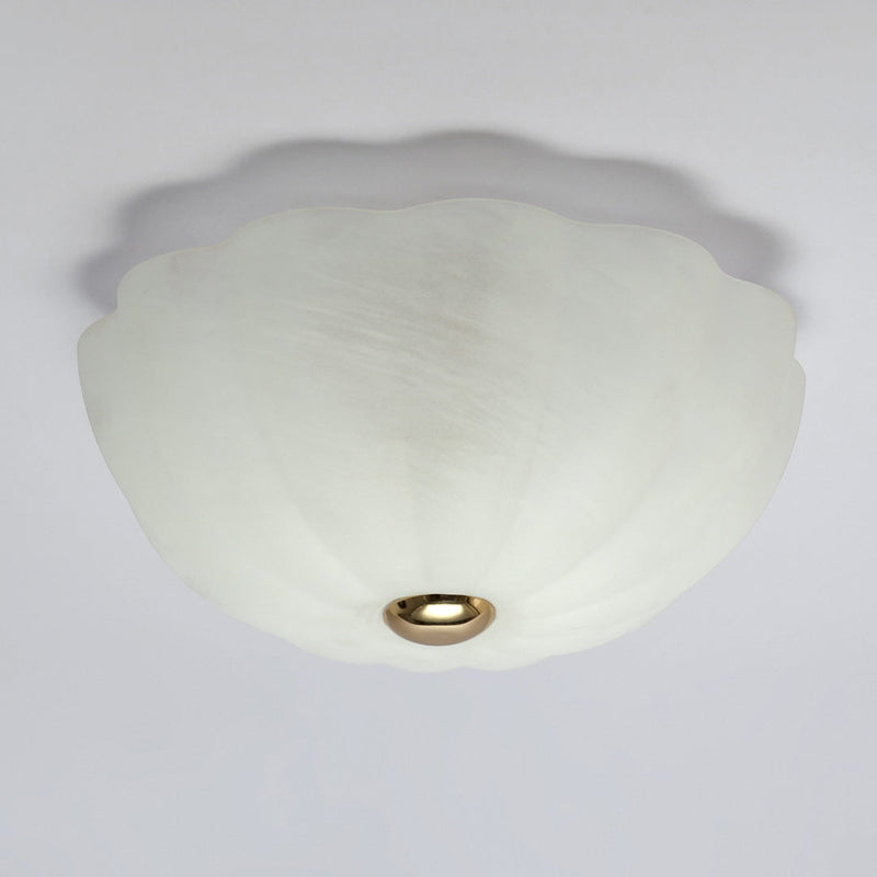 White Flower Flush Ceiling Light - Houseof